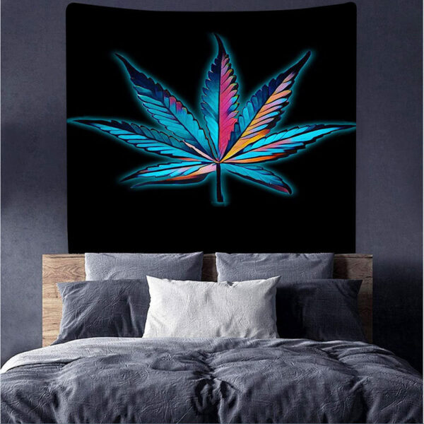 Product image for  Home Printing Psychedelic Maple Leaf Series Tapestry Decorative Background Fabric Home Décor 6