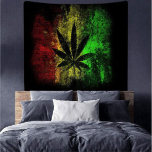 Product image for  Home Printing Psychedelic Maple Leaf Series Tapestry Decorative Background Fabric Home Décor 18